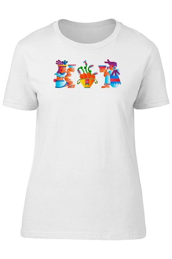 Aztec Warriors Drawings Tee Women's -Image by Shutterstock