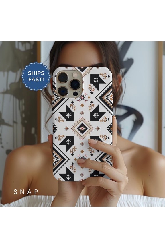 Aztec Western MagSafe Protective Tribal Pattern iPhone 11 12 13 14 15 16 17 Pro Max Case