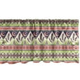 thumbnail image 1 of Ambesonne Aztec Valance Pack of 2, Crescent Stars and Feathers, 54"X18", Multicolor, 1 of 4