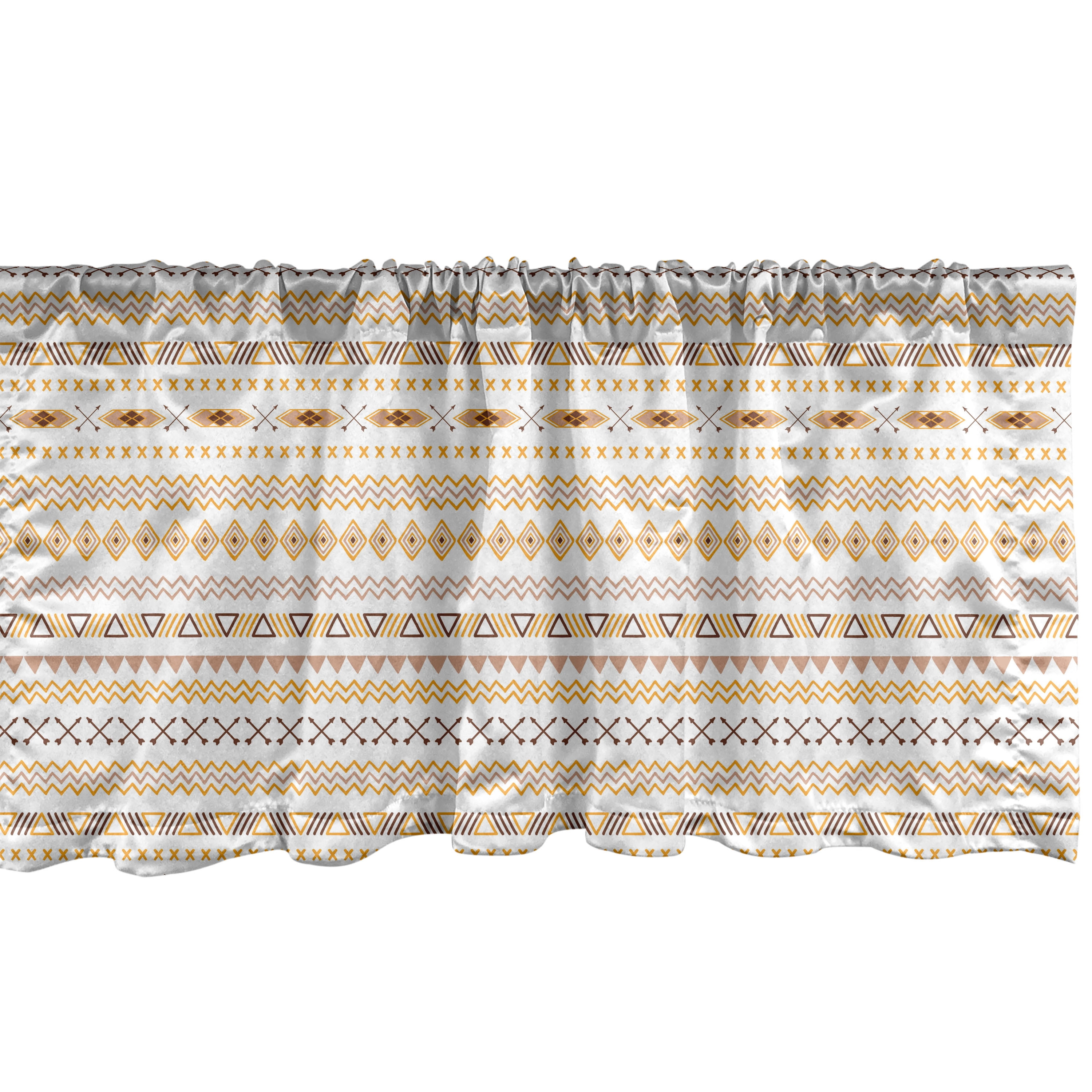 Aztec Window Valance Pack Of 2 Continuous Print Of Abstract Mexican