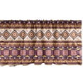 thumbnail image 1 of Ambesonne Aztec Valance Pack of 2, Triangles Vibrant Tone Art, 54"X12", Salmon Eggplant, 1 of 4