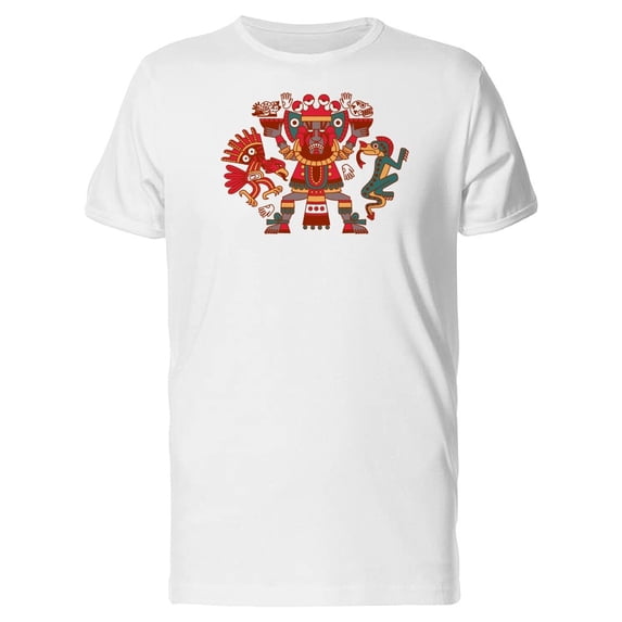 Aztec With Eagle And Dog Tee Men's -Image by Shutterstock
