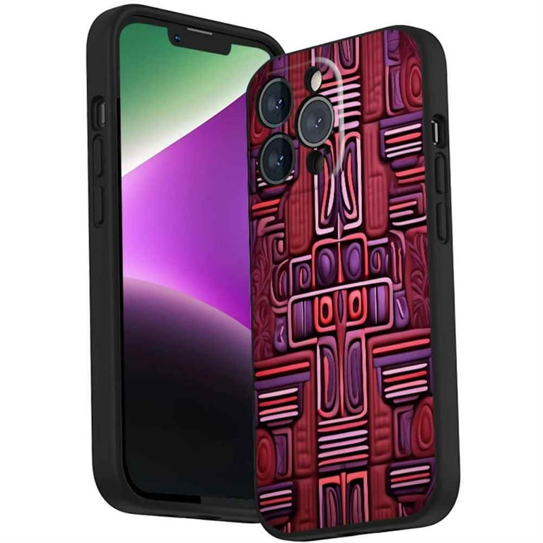 Aztec pattern mid 199 phone case for iPhone 14 Pro for Women Men