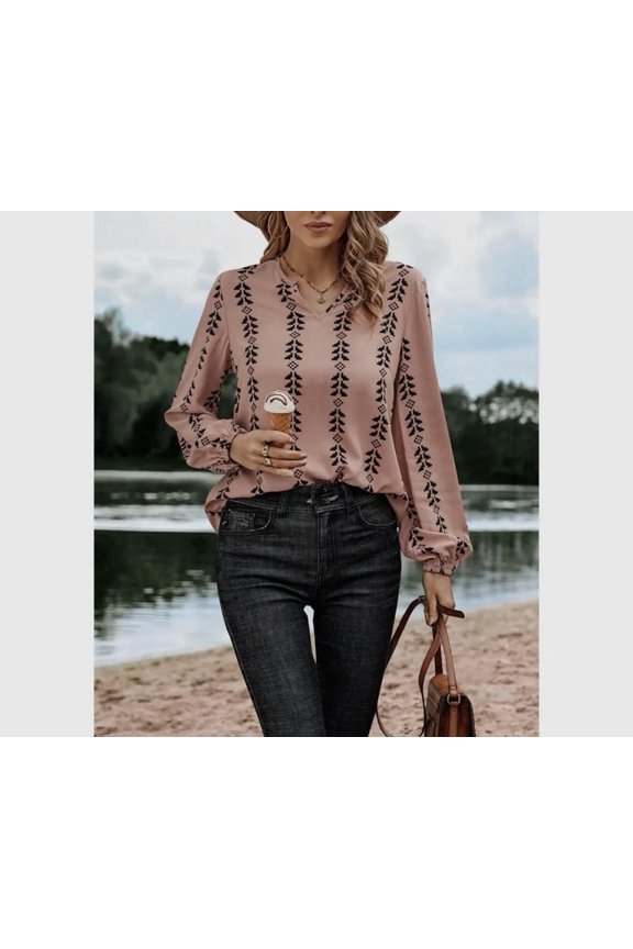 Aztec print top