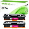 thumbnail image 1 of A Aztech 2-Pack Compatible for 202A CF503A Toner Cartridge to use with Color LaserJet Pro M254dw M254nw MFP M281fdw M281cdw M281fdn Printer (Magenta), 1 of 12