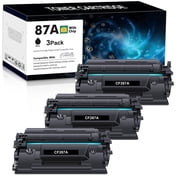 A Aztech 87A Toner Cartridge Replacement for 87A CF287A 87X CF287X Enterprise M506 M506dn M506n M506x Pro M501 M501dn M527 M527dn Printer Black, 3-Pack