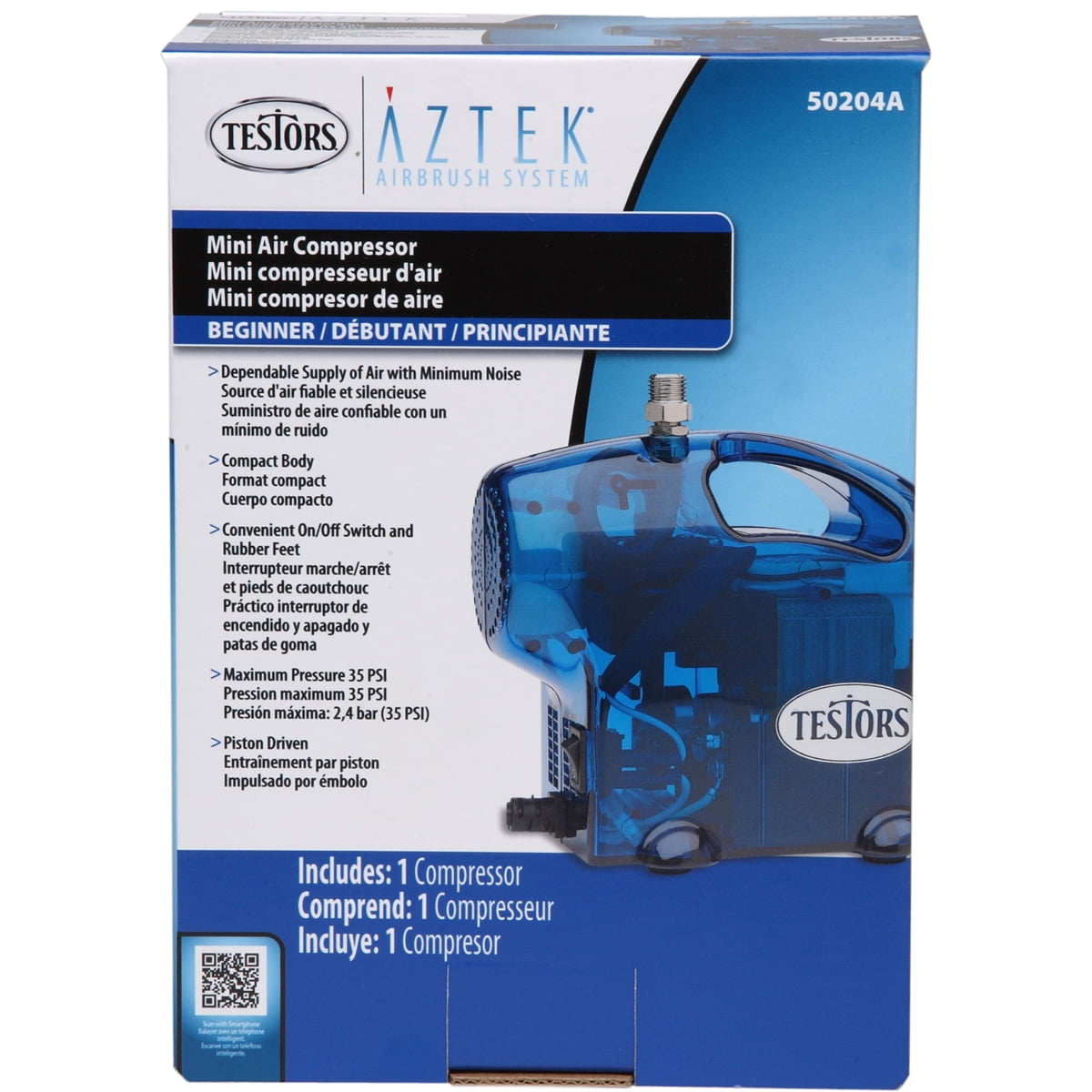 Testors Aztek Mini Blue Air Compressor