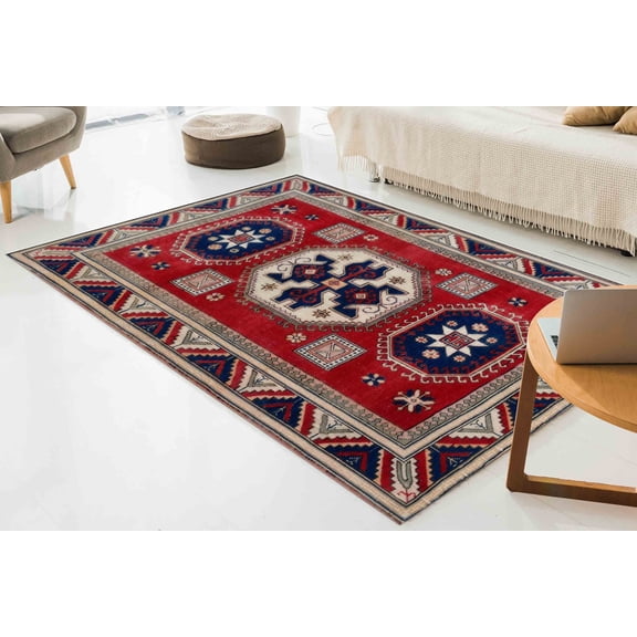 Aztek Rugs, Cool Rugs, Dining Room Rugs, Popular Rug, Geometric Rugs, Hallway Rug, Moroccan Design Rugs, Oriental Rug, Office Decor Rugs, 5.2'x7.5' - 160x230 cm