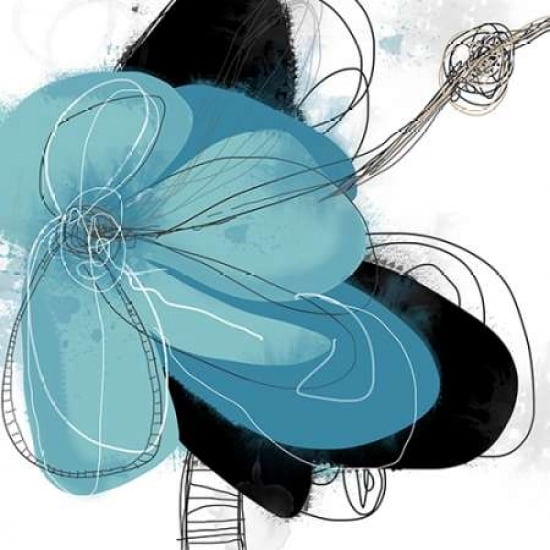 Azul Poetry 1 Canvas Art - Jan Weiss (24 x 24)