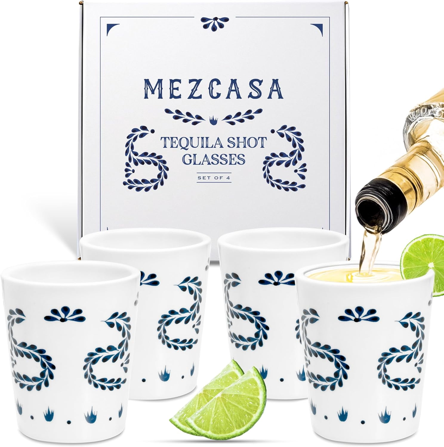 Azul Tequila Shot Glasses — Premium Ceramic Shot Glass for Enthusiasts ...