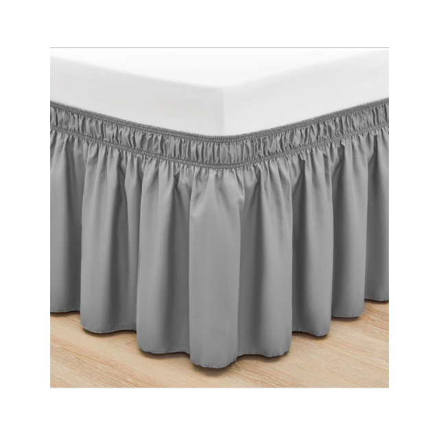 AzulHome Bed Skirts Dust Ruffle for Full Size Bed, 16 inch Tailored Drop with Adjustable Elastic