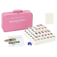 thumbnail image 1 of Chinese Mahjong Game Set, Complete Traditional Mahjong Game Set, 144 Melamine Tiles with 4 Dices Poker Chips and One Storage Bag 40mm (Ivory), 1 of 10