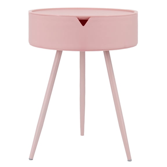 AzulHome Nightstand, Modern Side Table Bedroom with Storage, Small End Bedside Table with Drawer for Living Room, Office, Dorm Small Spaces (Pink)