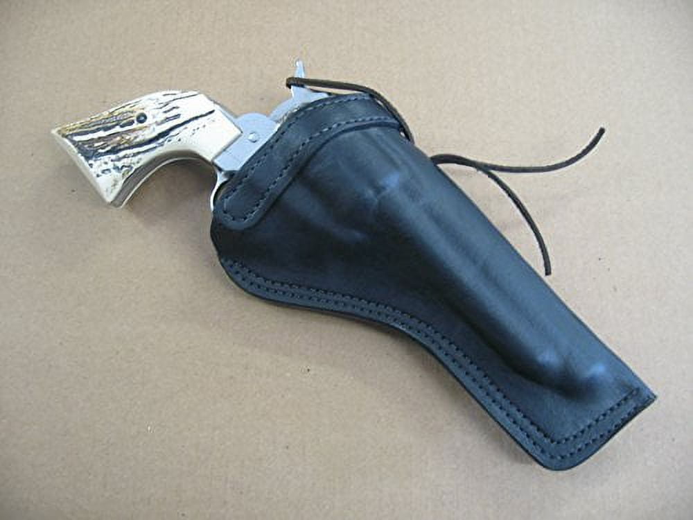 Azula Custom Leather Molded Cross Draw Gun Holster for Ruger Single Six 5.5" Single Action Revolver Black RH