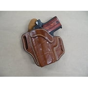 Azula OWB Leather 2 Slot Molded Pancake Belt Holster for Kimber Micro .380 TAN Left Hand