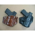 thumbnail image 1 of Azula OWB Leather 2 Slot Molded Pancake Belt Holster for Ruger LC9 LC9s EC9s, LC380 with Laser Black RH, 1 of 1