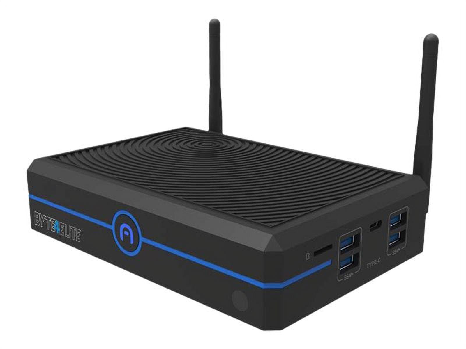 Azulle Byte4 Elite - Mini PC Core i7 1165G7 / up to 4.7 GHz - RAM 0 GB - no HDD - Intel Iris Xe Graphics - Gigabit Ethernet - no OS - monitor: none