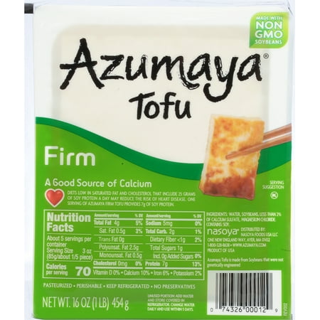 Azumaya Refrigerated Firm Natural Tofu, 16 oz