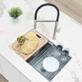 thumbnail image 1 of Azuni Undermount 28" Stainless Steel Double-Bowl Workstation Kitchen Sink with 6 Accessories C228L, 1 of 11