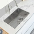 thumbnail image 1 of Azuni Undermount 28" Stainless Steel Single Bowl Kitchen Sink with 2 accs C128, 1 of 12