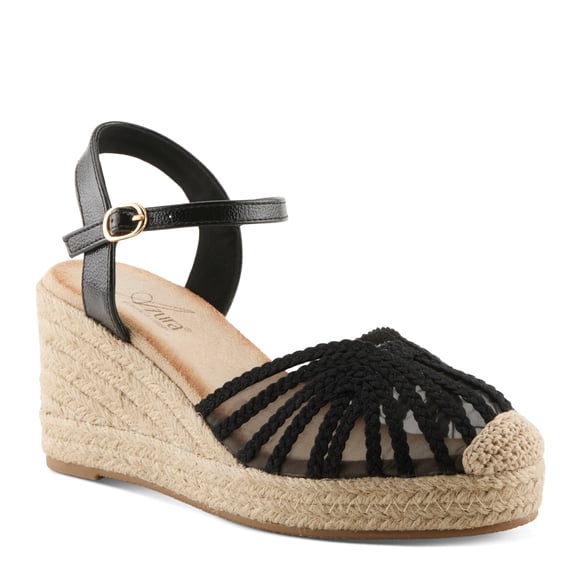 Azura Espalli Women’s Espadrille Wedge with Braided Straps & All-day Comfort