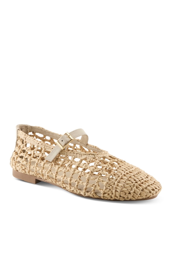 Thevineyard Women’s Crochet Ballet Flat with Easy, Breathable Comfort