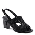 Azura Women's WISP Microsuede Buckle Sandals – 3-Inch Heel, Geometric ...