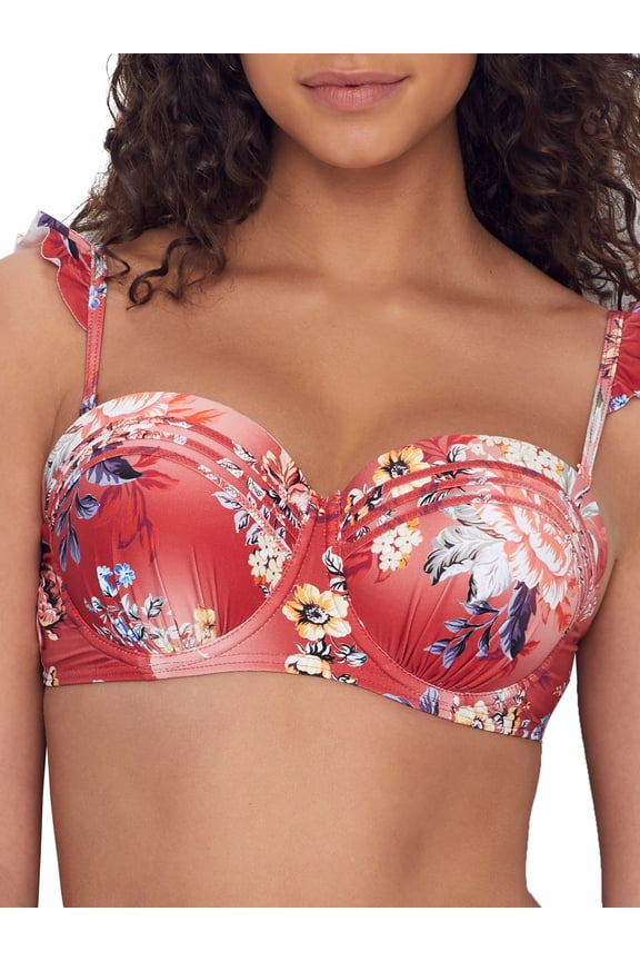 Womens Portabello Push-Up Convertible Bikini Top Style-SS11650D Swimsuit