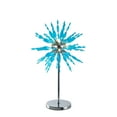 thumbnail image 1 of Azure 32" Hand-Blown Glass Table Lamp Chrome/Blue Glass, 1 of 5