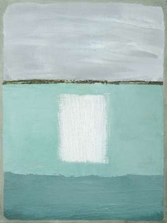 Azure Blue II Canvas Art - Caroline Gold (18 x 24)