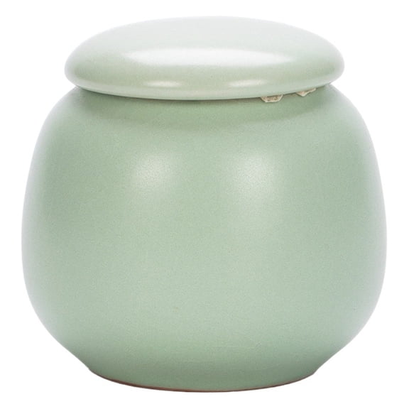 Azure Ceramic Tea Jar Airtight Storage for Pu'er Black Green Tea