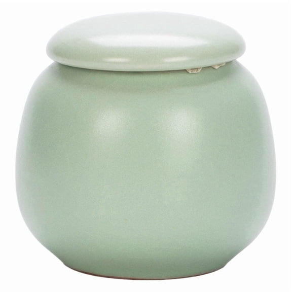Azure Ceramic Tea Jar Airtight Storage for Pu'er Black Green Tea