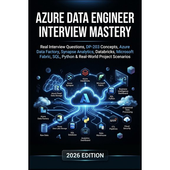 Data Engineering Azure Data Engineer Interview Mastery: Interview Questions, DP-203, Data Factory, Synapse Analytics, Databricks, Microso, (Paperback)