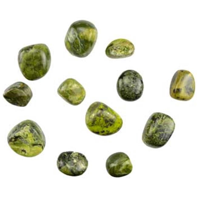 Azure Green GTSERB 1 Lb Serpenitine tumbled