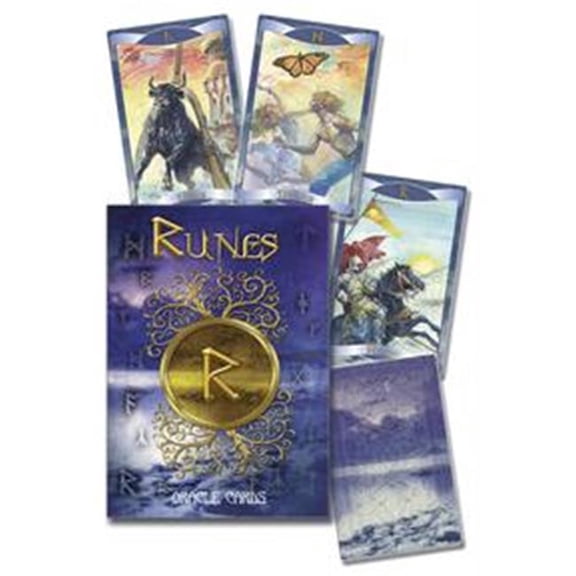 Azure Green  Rune Oracle Cards