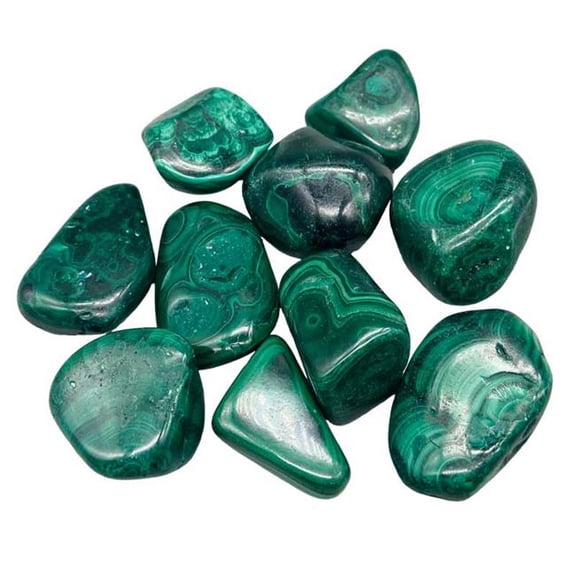 AzureGreen GTMALPB 1 lbs Malachite Pebbles Stone