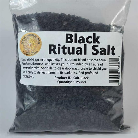 AzureGreen RRSBLA 1 lbs Ritiual Salt - Black