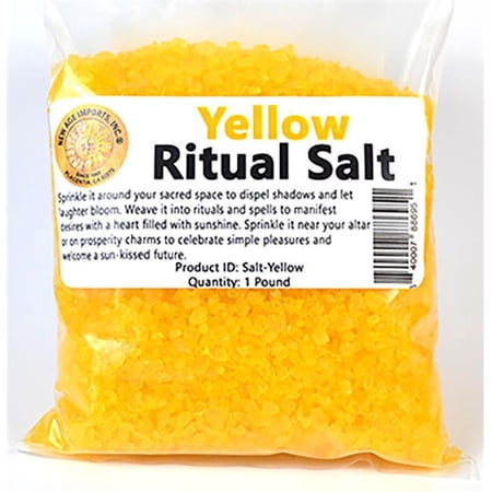 AzureGreen RRSYEL 1 lbs Ritiual Salt - Yellow