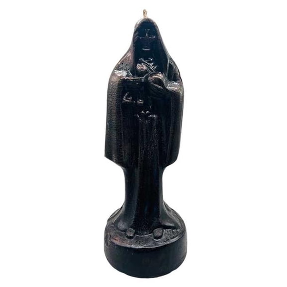 AzureGreen CHOLDB 10 in. Black Holy Dearth Candle, Black