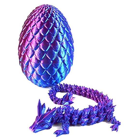 AzureGreen SD3424 3D Printed Dragon Egg, Purple