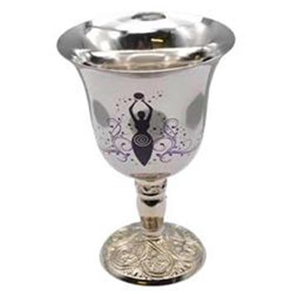 AzureGreen RC21GE 4.75 in. Goddess of Earth Stainless Steel Chalice