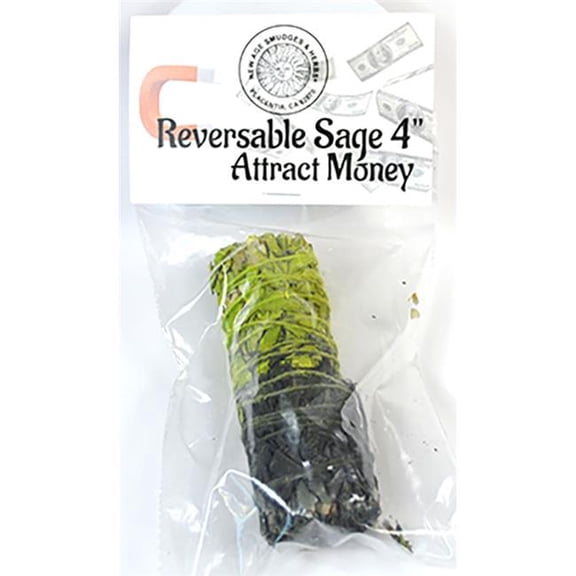 AzureGreen RS4RATTM 4 in. Attract Money Reversable Smudge Stick