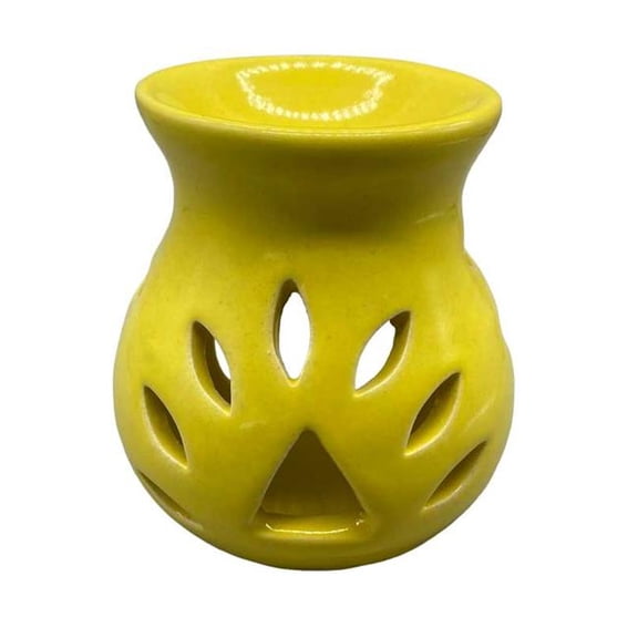 AzureGreen OD10YE 4 in. Ceramic Oil Diffuser, Yellow