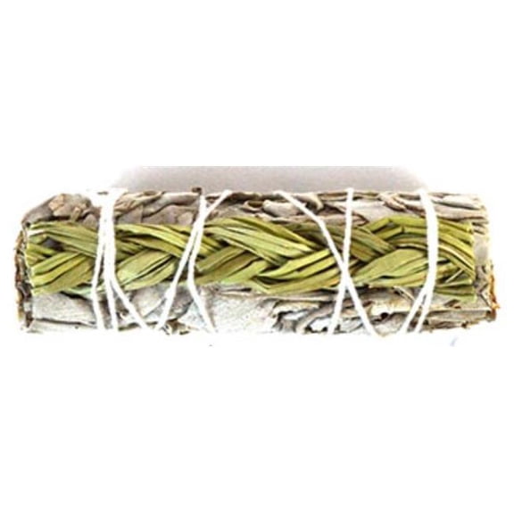 AzureGreen RS4N66 4 in. White Sage & Sweet Grass Smudge Stick