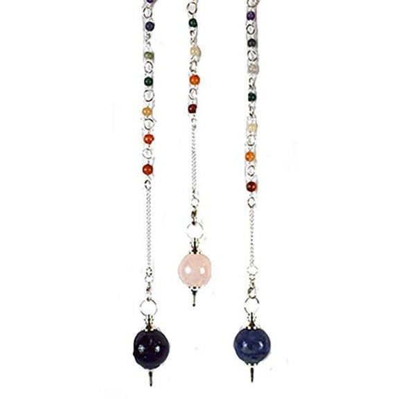 AzureGreen GPB7ASS 7 Chakra Assorted Ball Pendulum