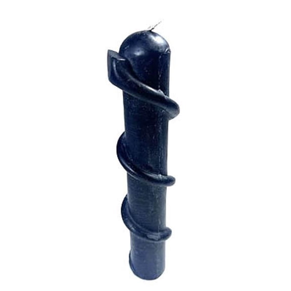 AzureGreen CSNAB 8 in. Black Snake Candle