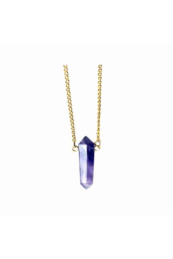JD7029 Amethyst Double Terminated with Chain