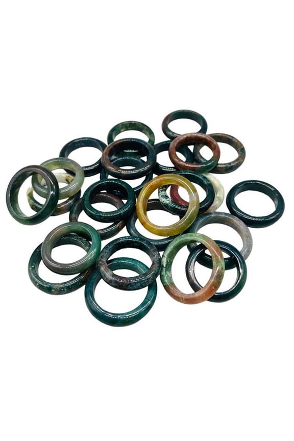 JR013 Banded Jasper Rings, Set of 25