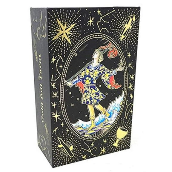 AzureGreen DRIDWAIBL Black Rider-Waite Tarot Deck