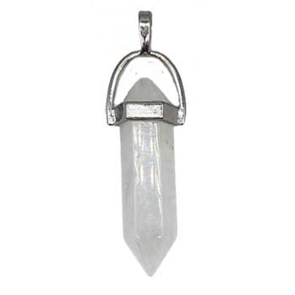 AzureGreen JD209C Double Terminated Quartz Pendant